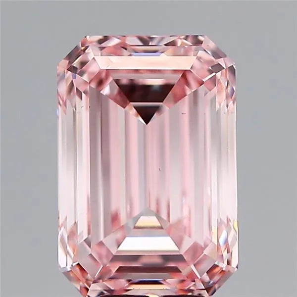 6.06ct Emerald Lab Grown Diamond (Colour Fancy Intense Pink, Clarity VS1, IGI Certified)
