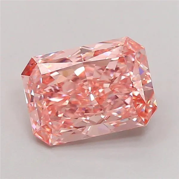 2.01ct Radiant Lab Grown Diamond (Colour Fancy Vivid Pink, Clarity VS1, IGI Certified)