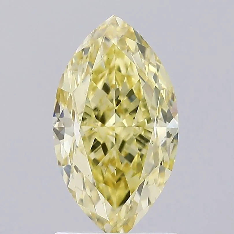 2.02ct Marquise Lab Grown Diamond (Colour Fancy Intense Yellow, Clarity VS2, IGI Certified)