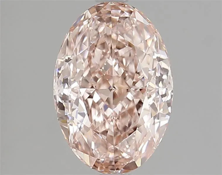 2.22ct Oval Lab Grown Diamond (Colour Fancy Vivid Pink, Clarity VVS2, IGI Certified)