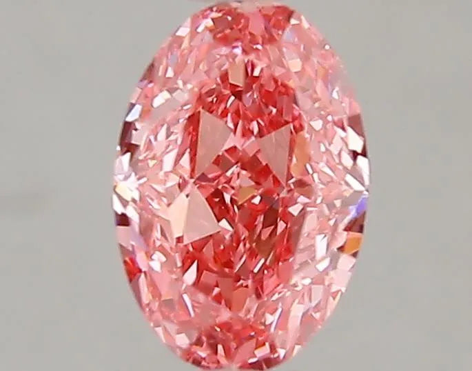 1.02ct Oval Lab Grown Diamond (Colour Fancy Vivid Pink, Clarity VS1, IGI Certified)
