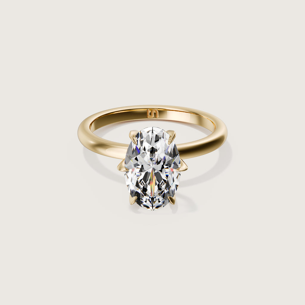 Icon Oval Solitaire - 6 Claw