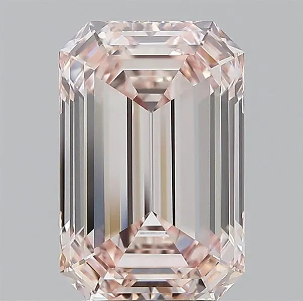 3.01ct Emerald Lab Grown Diamond (Colour Fancy Light Pink, Clarity VVS2, IGI Certified)