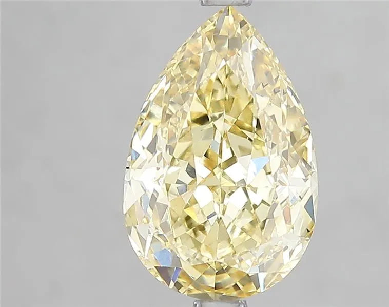 3.05ct Pear Lab Grown Diamond (Colour Fancy Intense Yellow, Clarity VS2, Cut GD, IGI Certified)