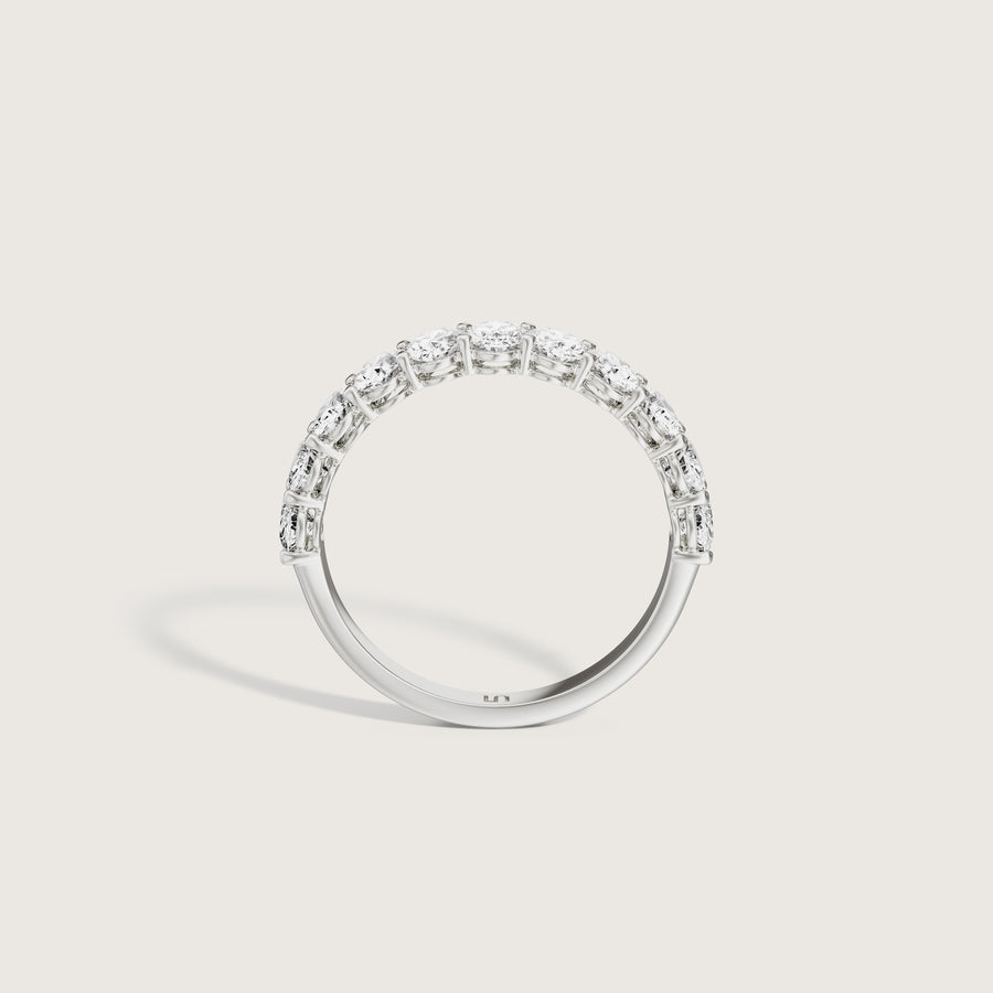 Lilia Oval Diamond Band  | Halfway Diamonds