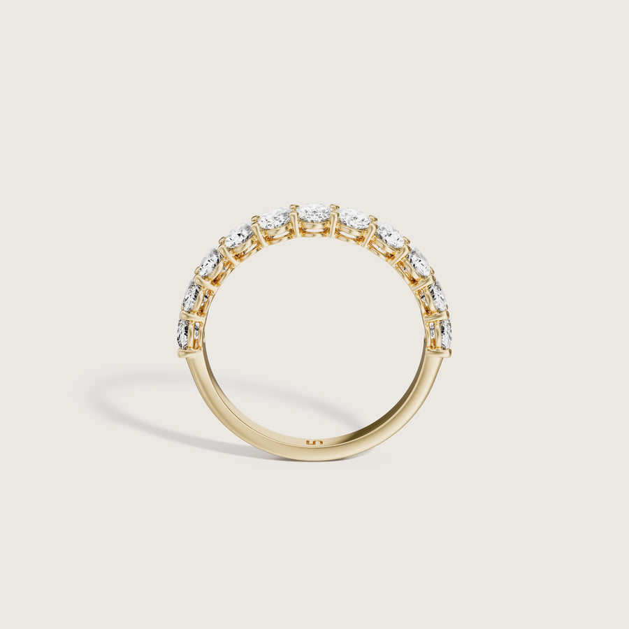 Lilia Oval Diamond Band  | Halfway Diamonds