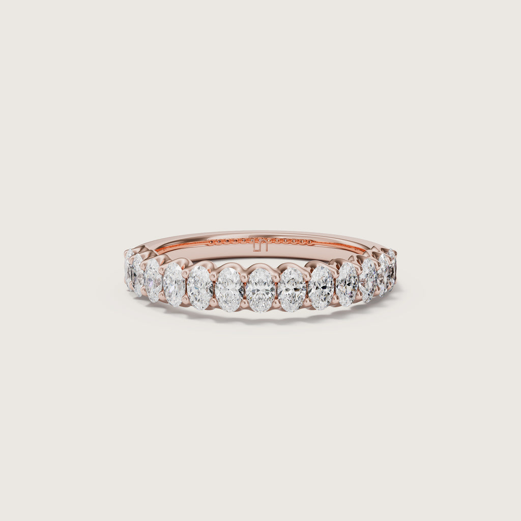 Valley Oval Diamond Band Small | Halfway Diamonds
