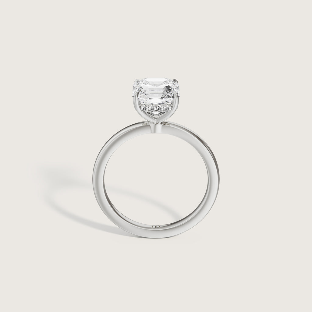 Bianca Asscher Solitaire - Hidden Halo