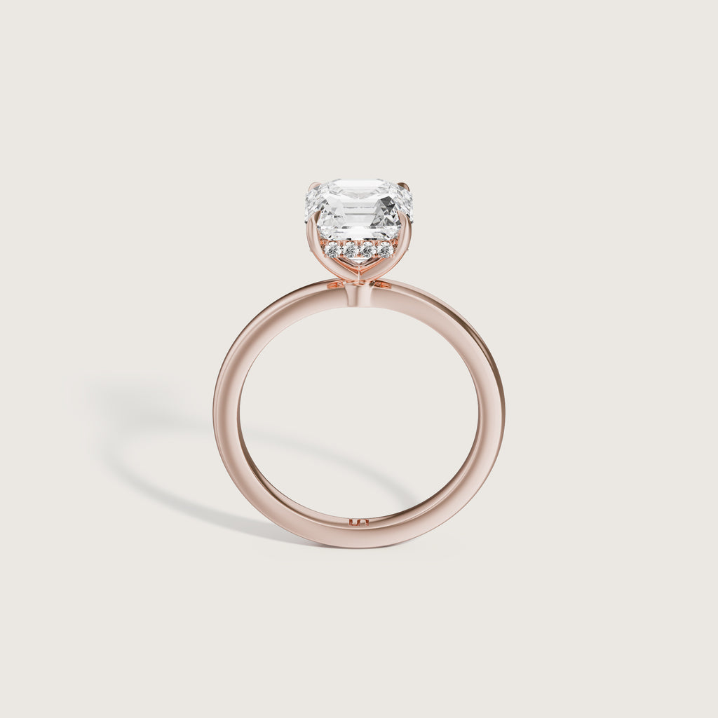 Bianca Asscher Solitaire - Hidden Halo