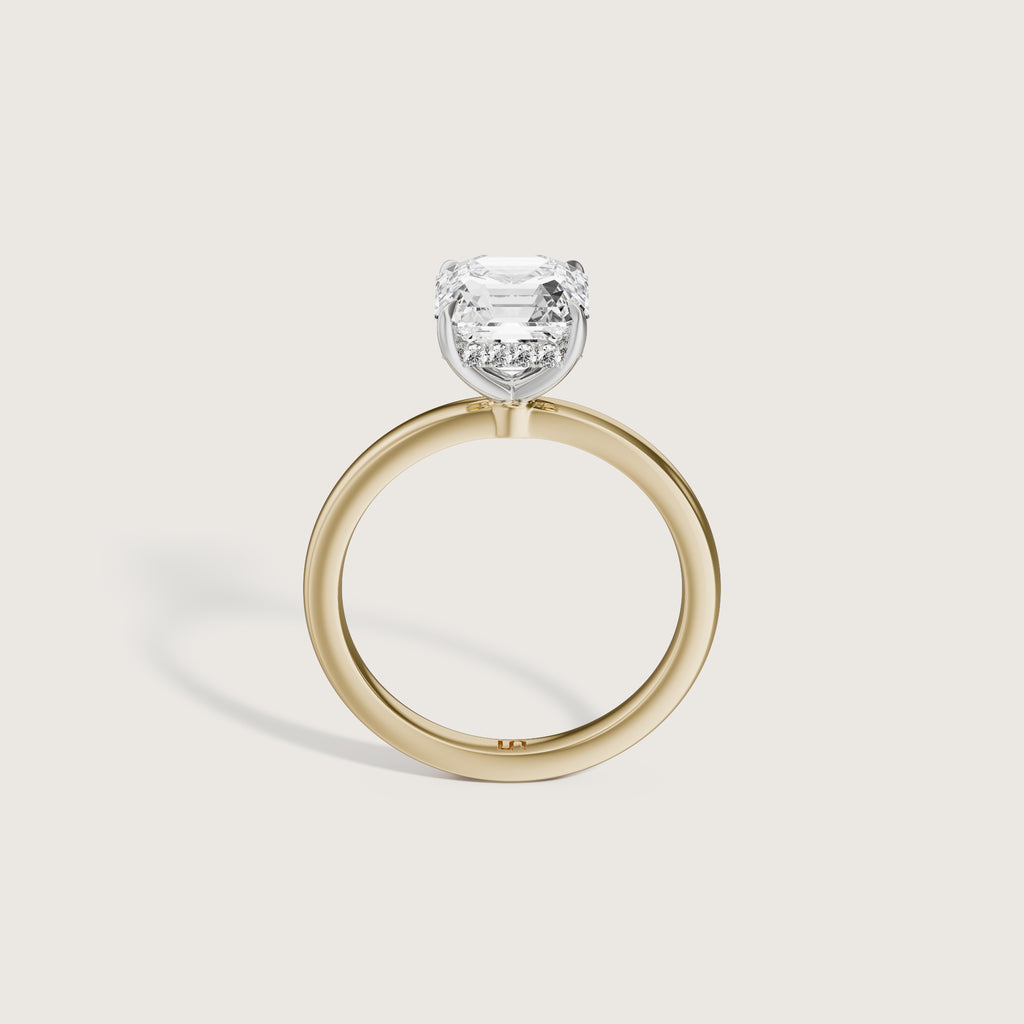 Bianca Asscher Solitaire - Hidden Halo