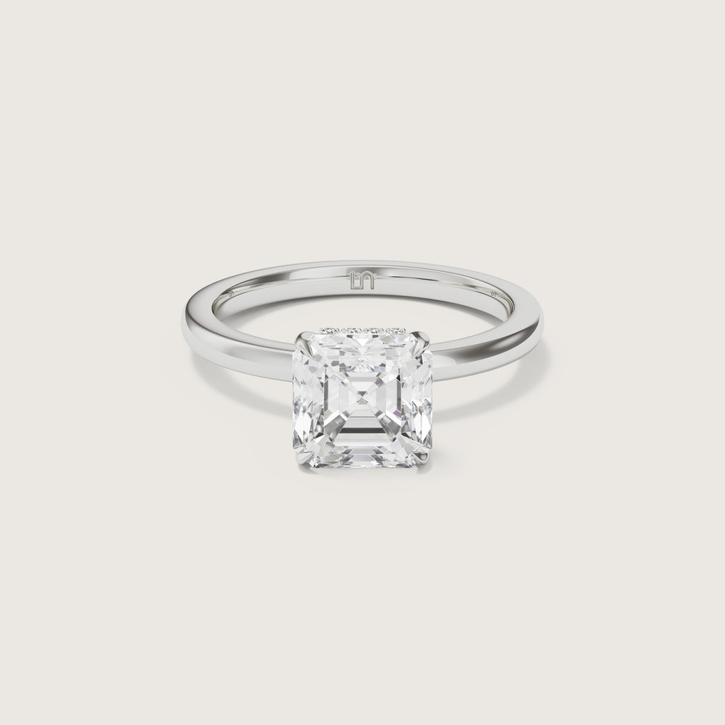 Bianca Asscher Solitaire - Hidden Halo