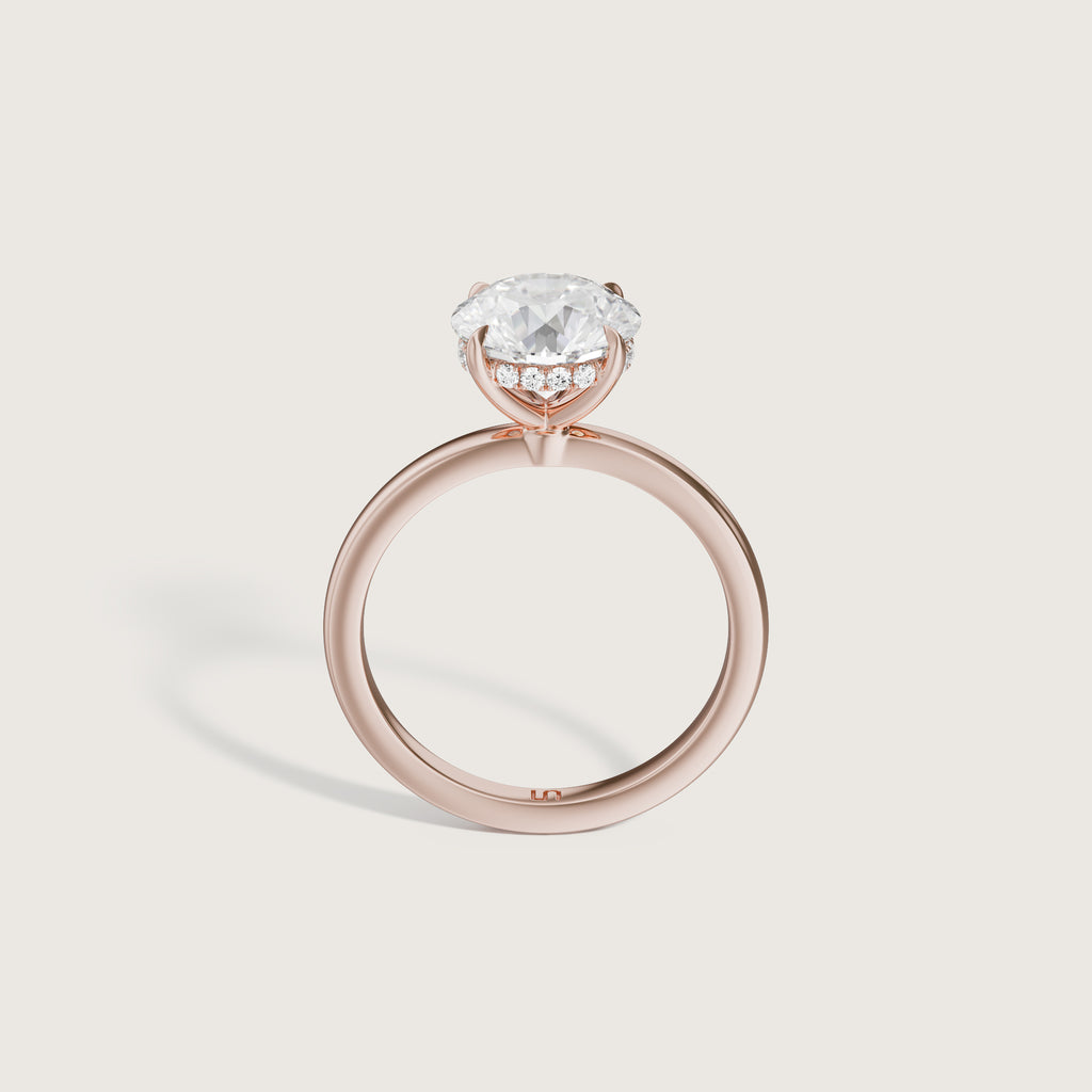 Bianca Round Solitaire - Hidden Halo