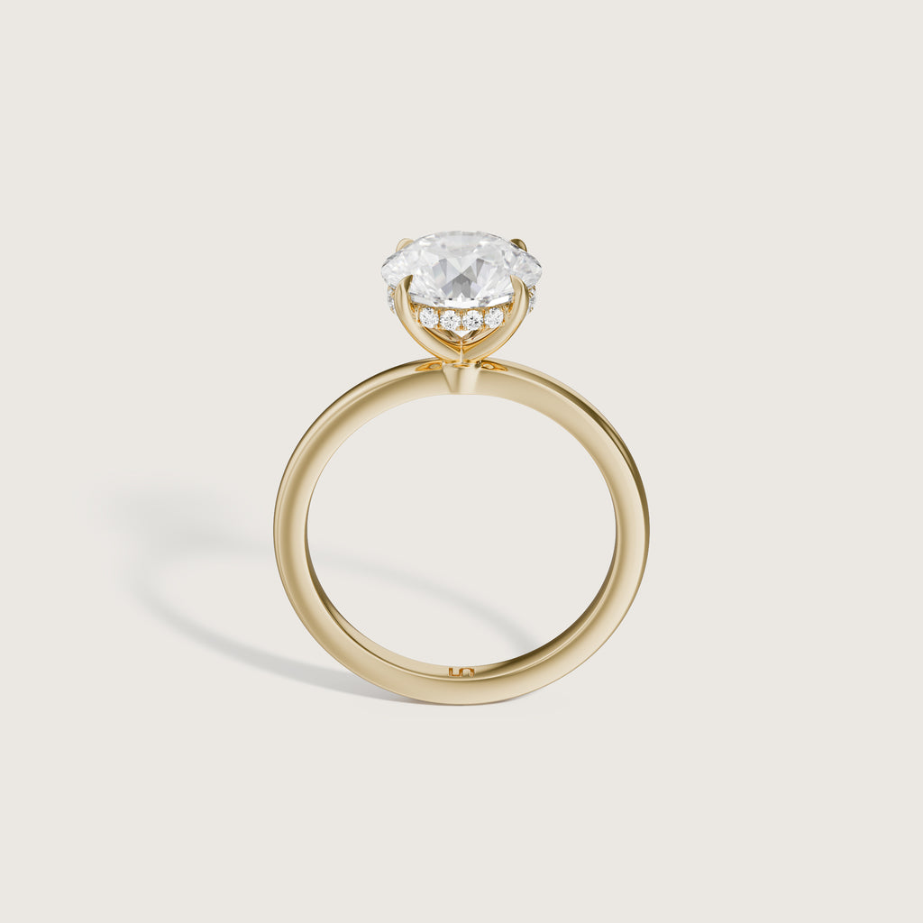 Bianca Round Solitaire - Hidden Halo
