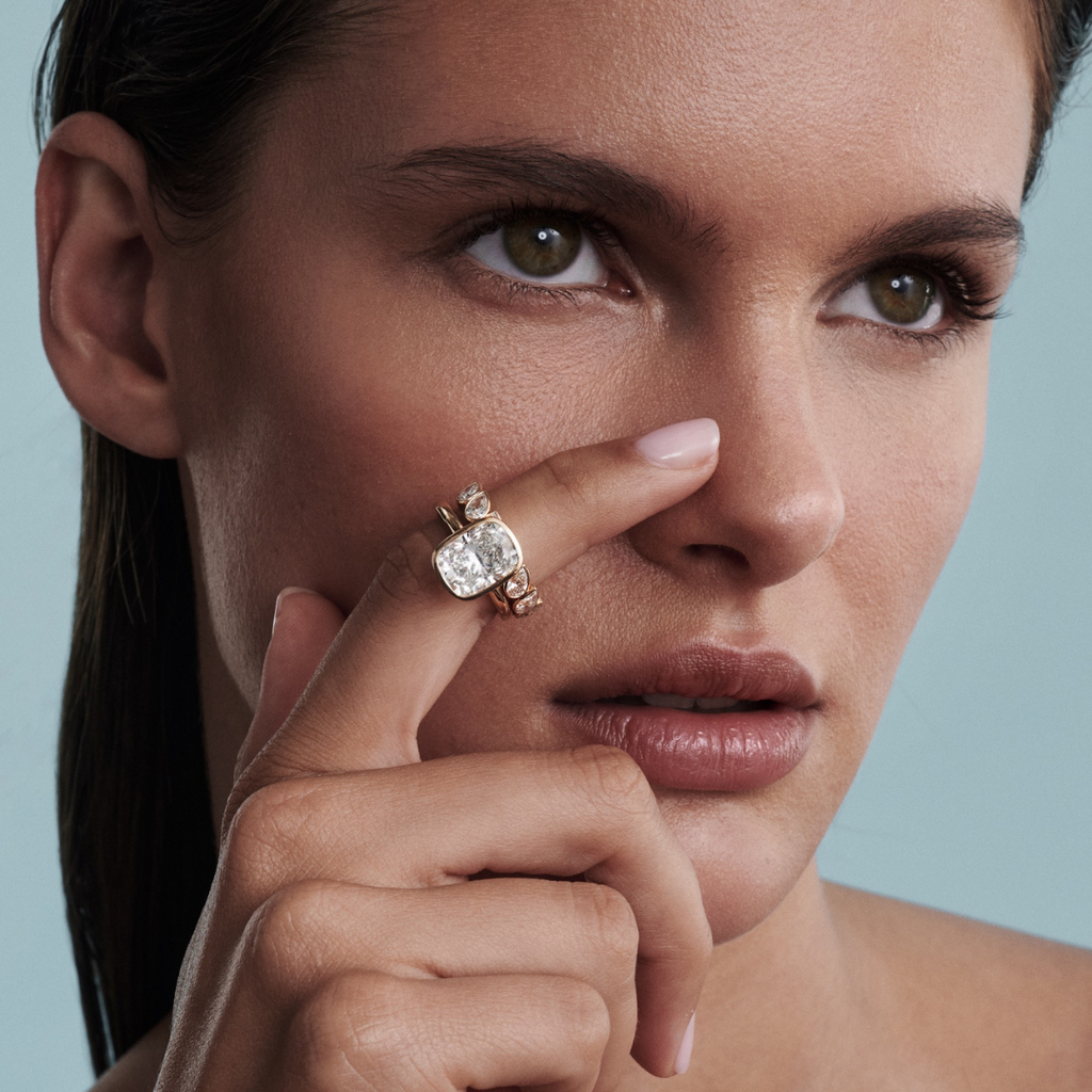 Cadre Elongated Cushion Bezel Solitaire