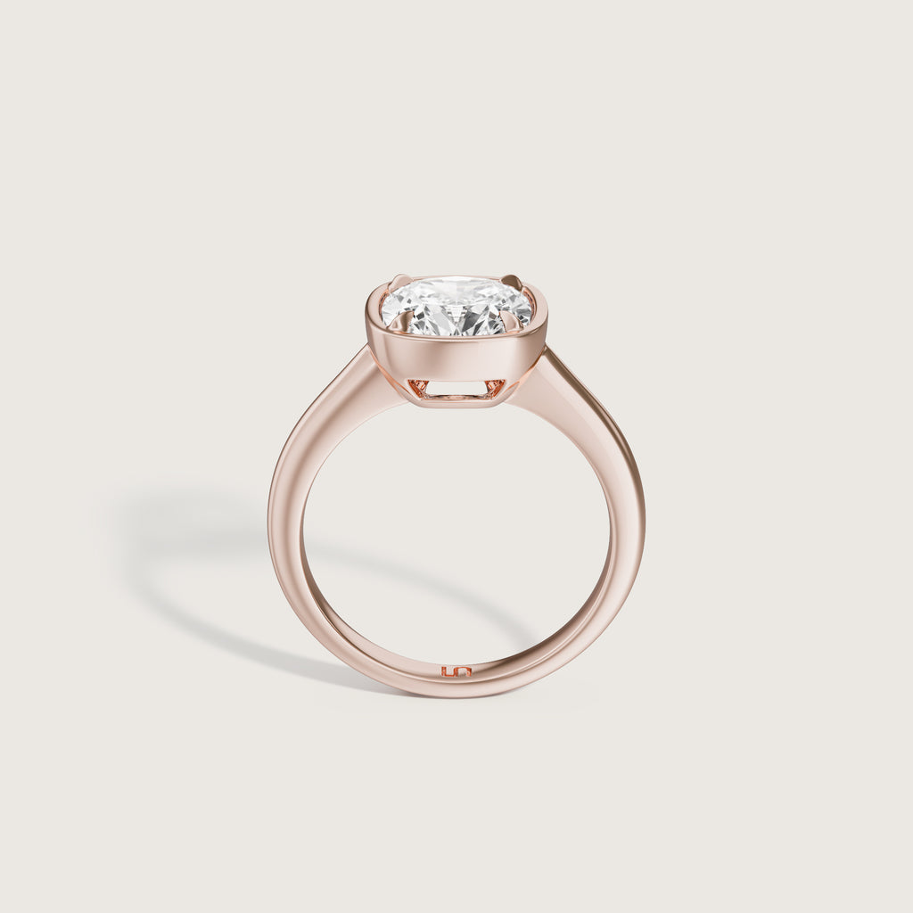 Edie Cushion Bezel Solitaire