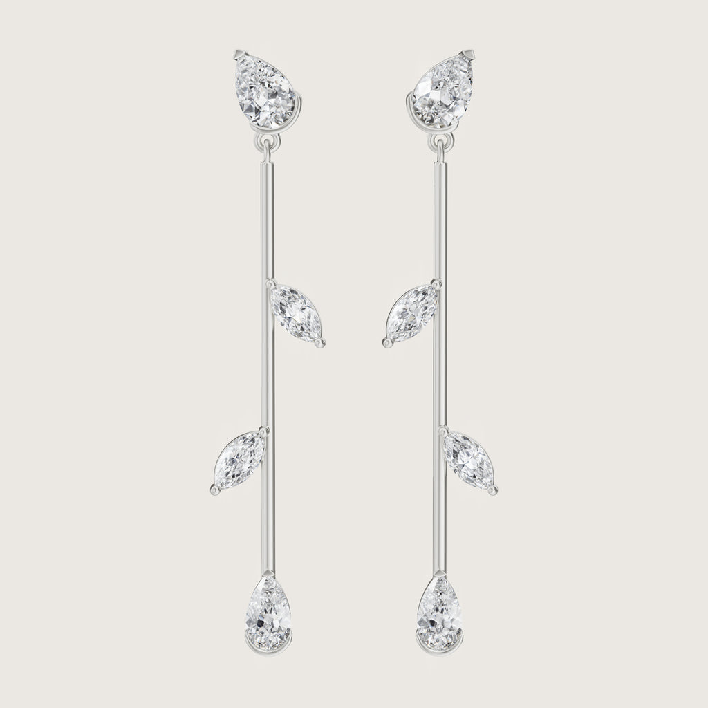 Enigma Drop Diamond Earrings
