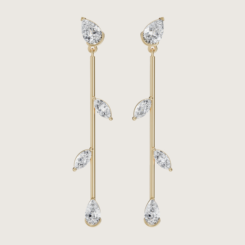 Enigma Drop Diamond Earrings