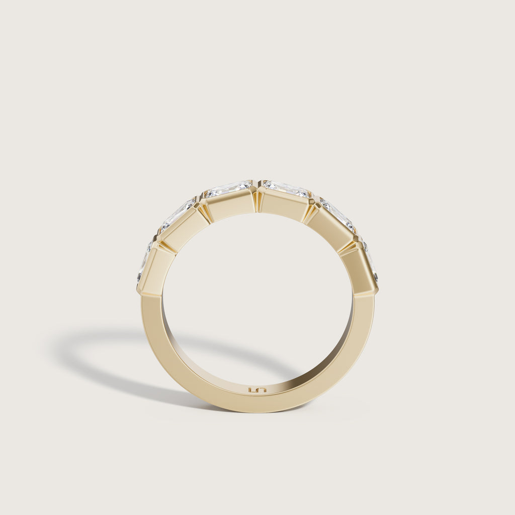 Domino Radiant Bezel Diamond Band