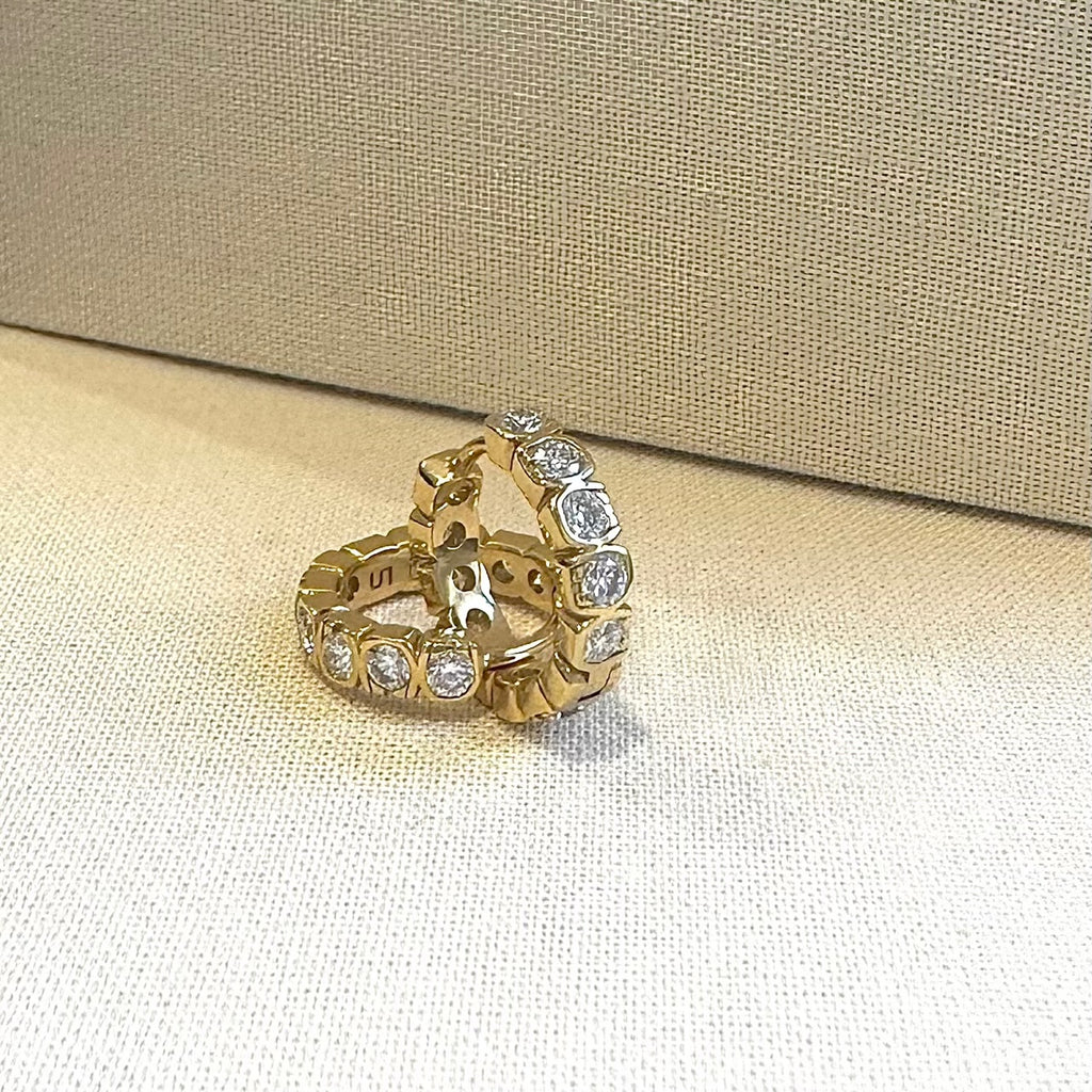 Earrings diamonds Cielo Lindelli_Yellow_Gold