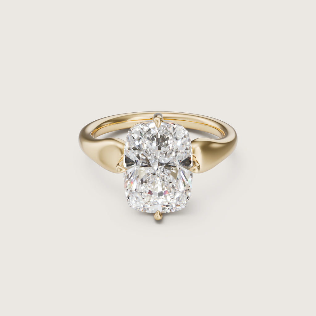Interval Elongated Cushion Ring