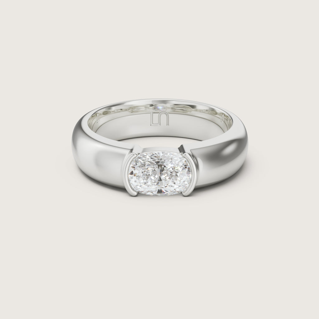 Julep Midi East West Cushion Bezel Solitaire