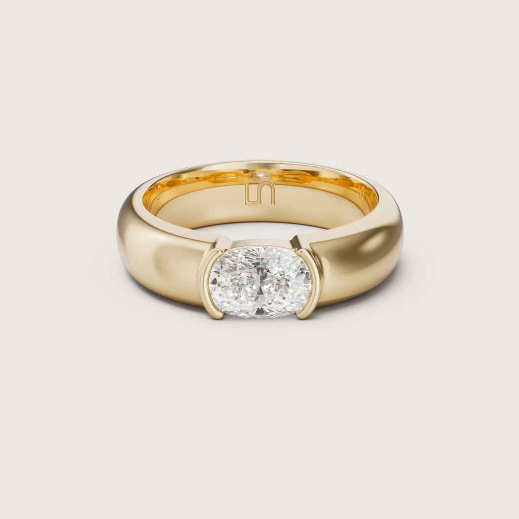 Julep Midi East West Cushion Bezel Solitaire