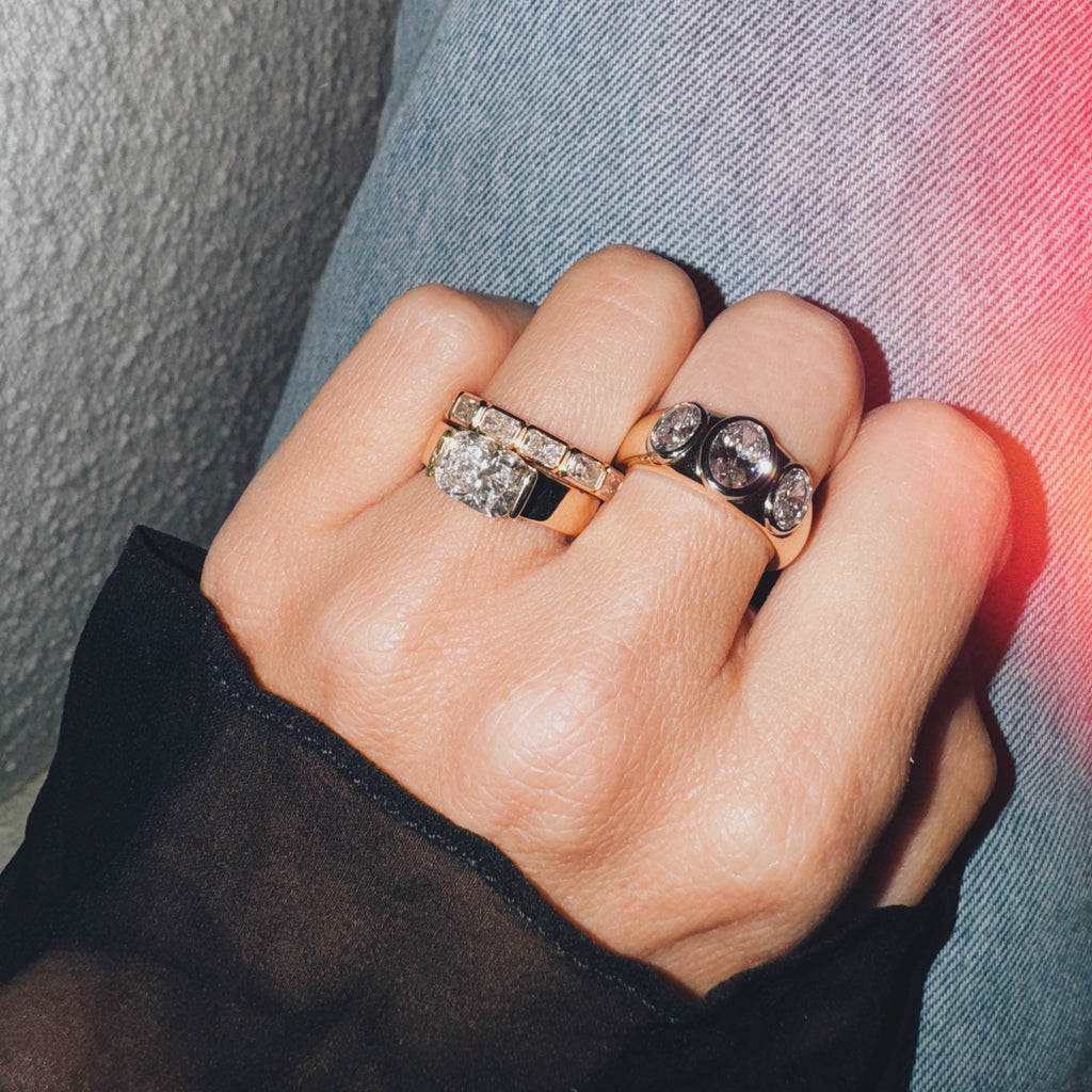 LINDELLI_Glacier_Domino_Ring_Yellow_Gold_White_Gold