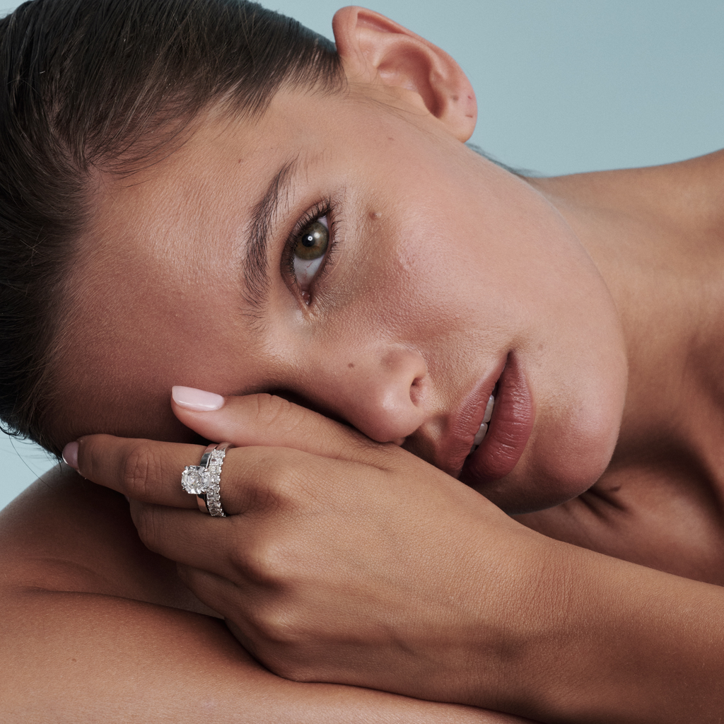 Cleo Flat Band Octagonal Solitaire