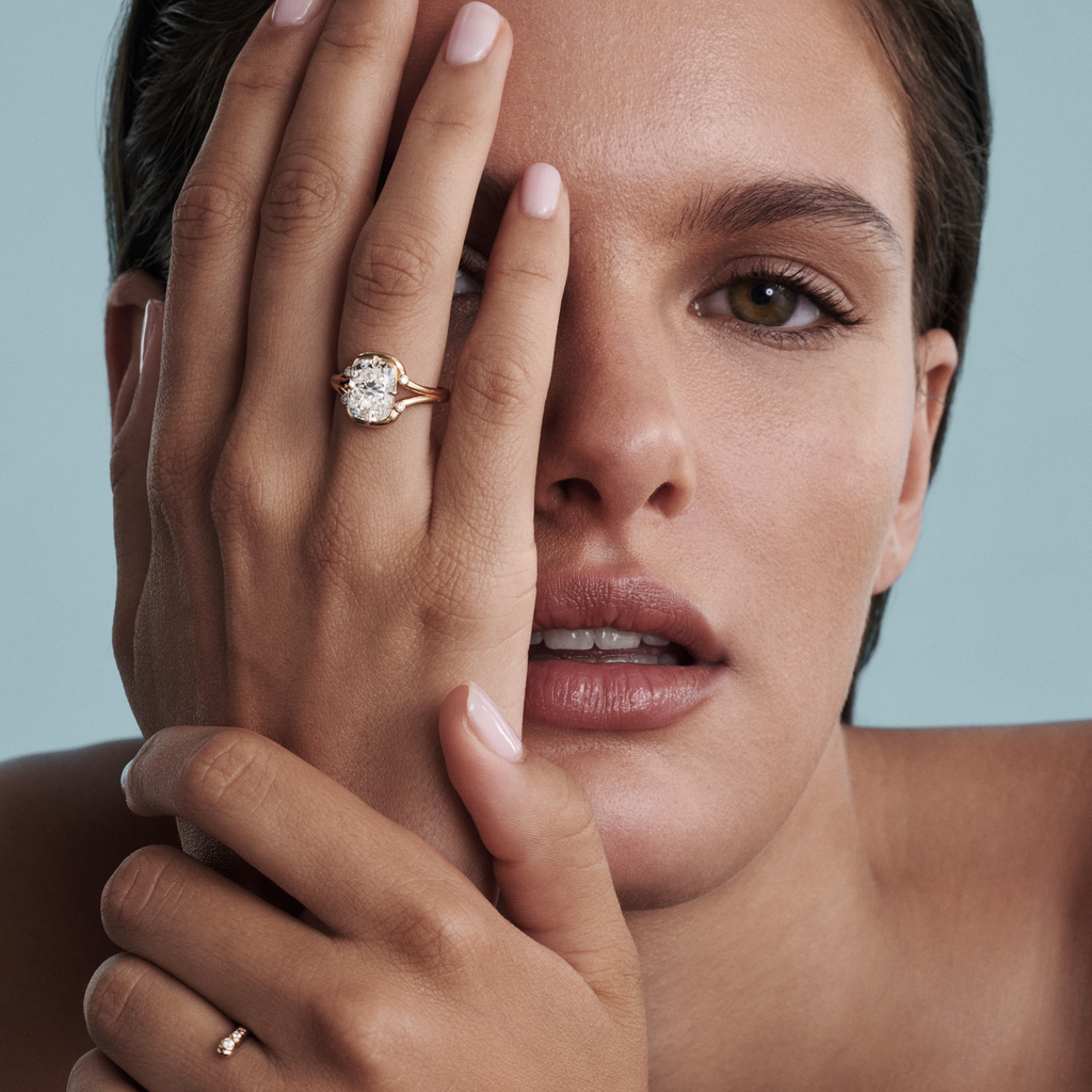 Trace Elongated Cushion Ring