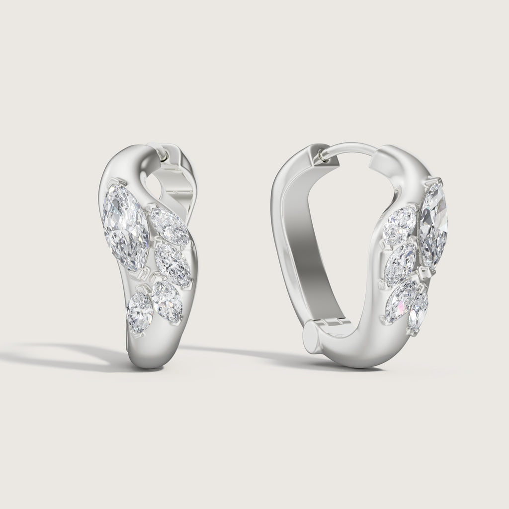 LINDELLI_Melt_Earrings_White_Gold_Platinum_Marquise_Diamond 