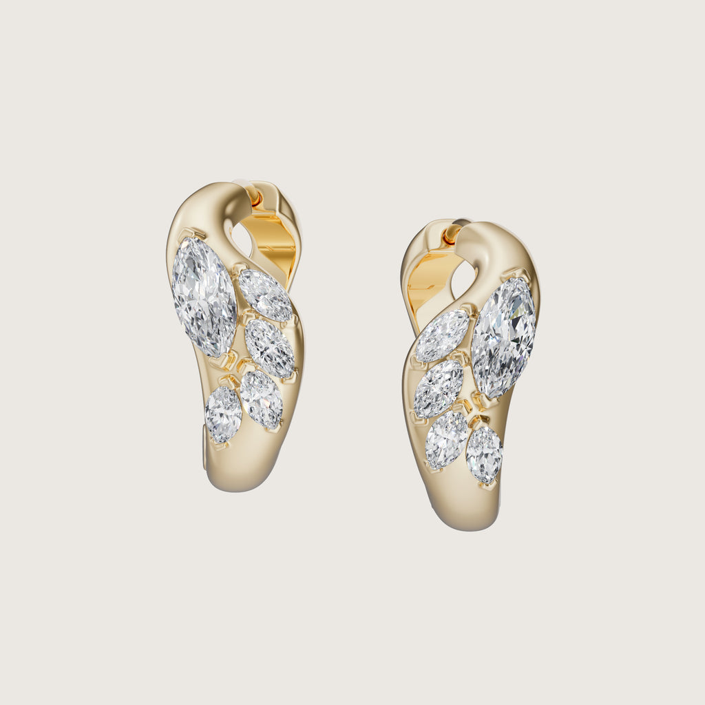 LINDELLI_Melt_Earrings_Yellow_Gold_Marquise