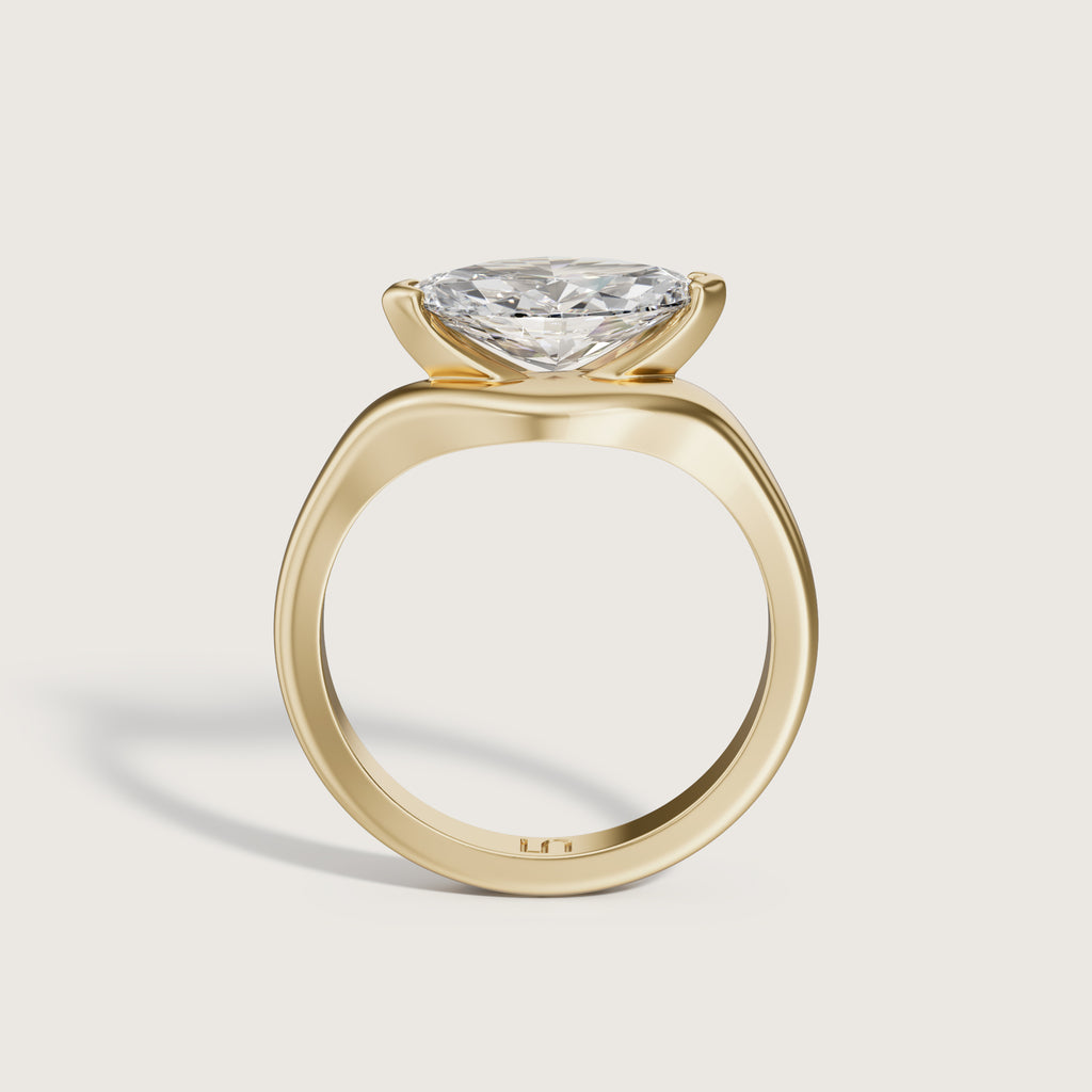 Melt Marquise East West Solitaire