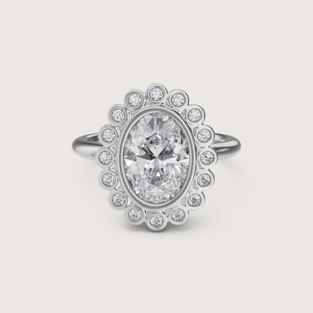 Glacé Oval Bezel Ring