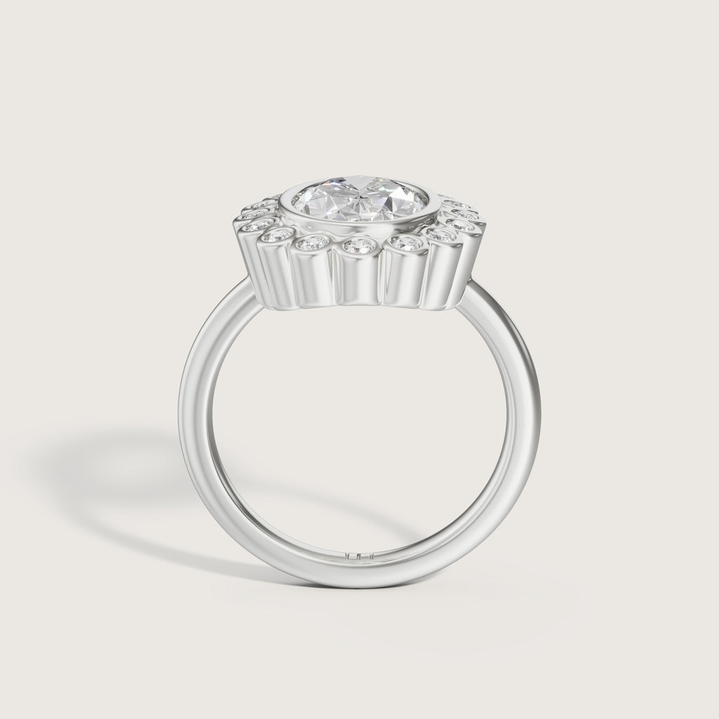 Glacé Oval Bezel Ring
