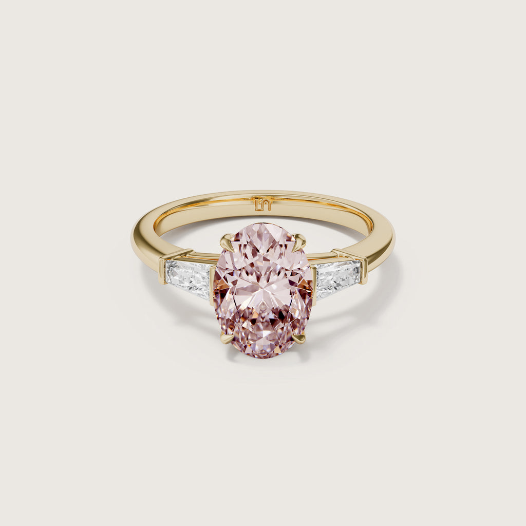 Mayfair Oval Baguette Trilogy Pink Diamond