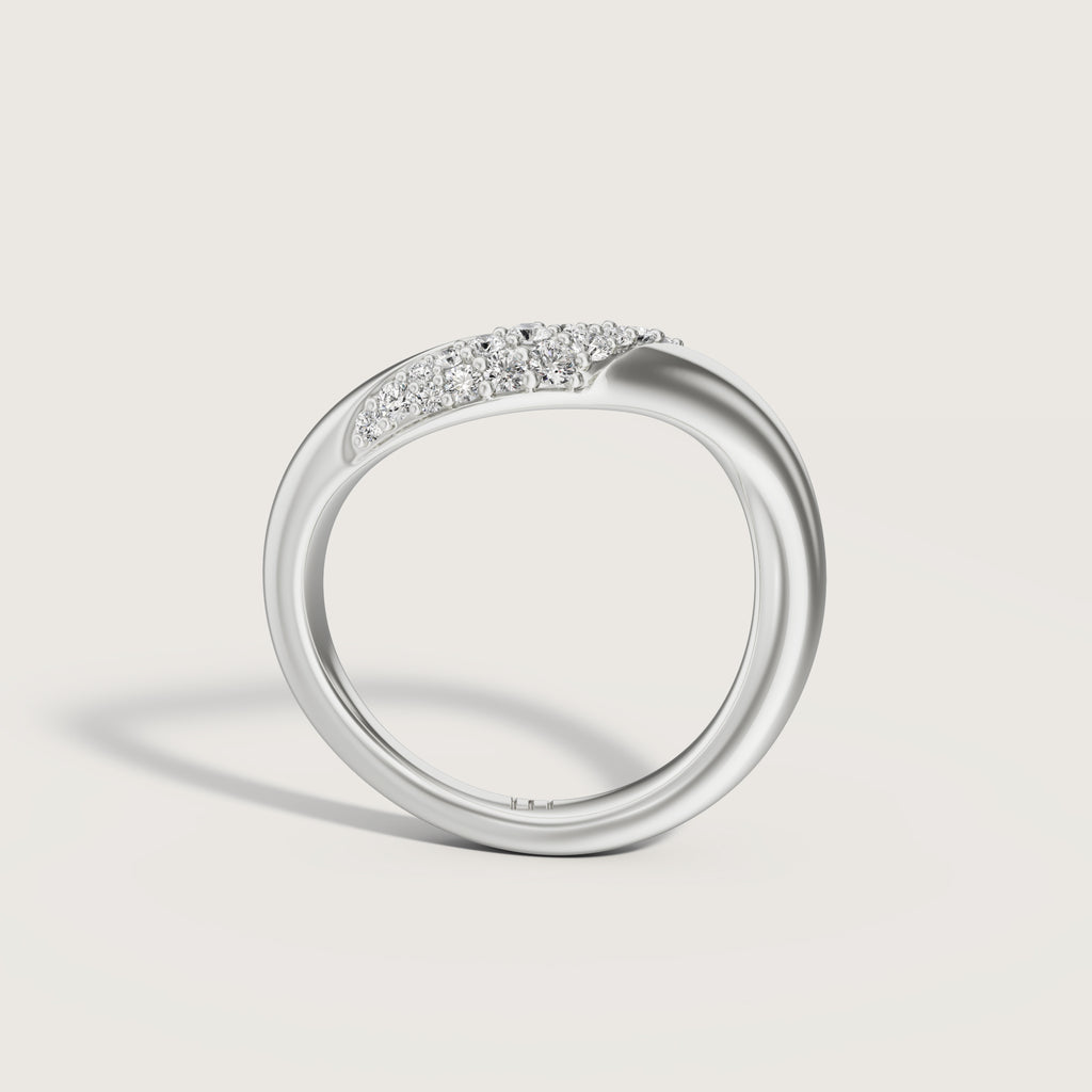 Sash Curved Diamond Band