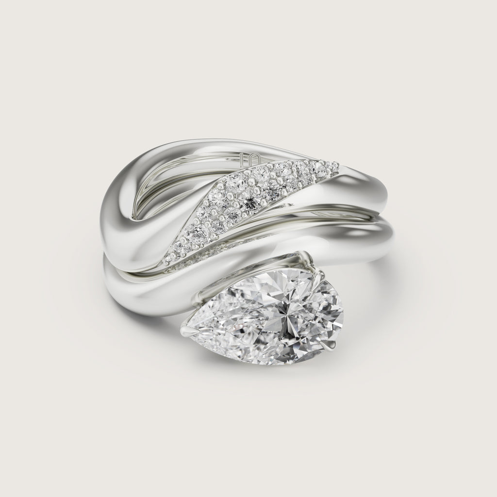 Sash Curved Diamond Band