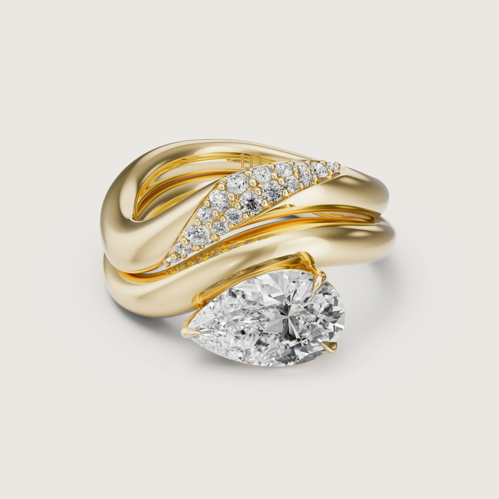 Sash Curved Diamond Band