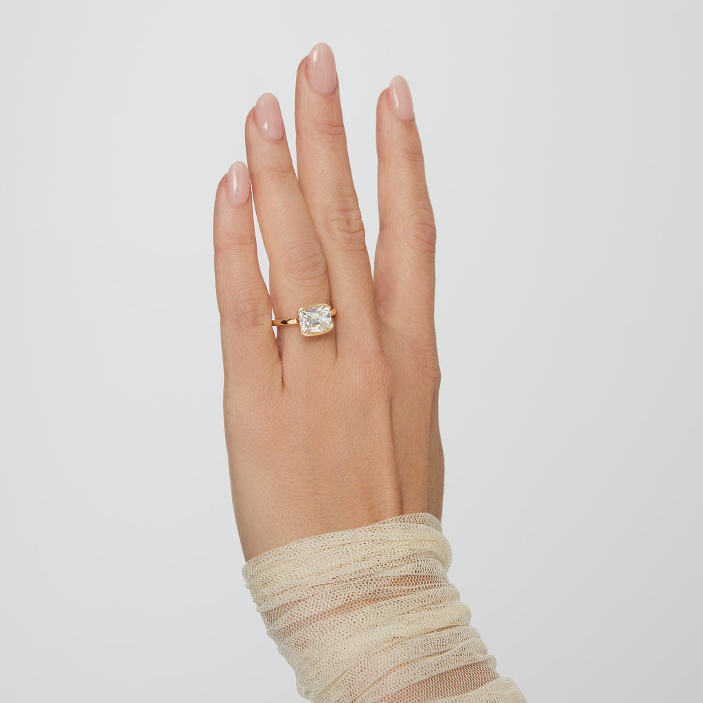Soleil_Antique_Cushion_Bezel_Yellow_Gold_Ring_Hand