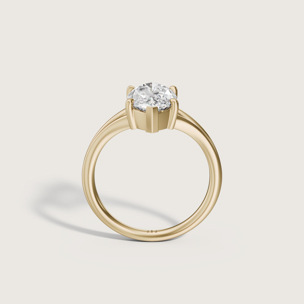 Margot Marquise Split Band Solitaire