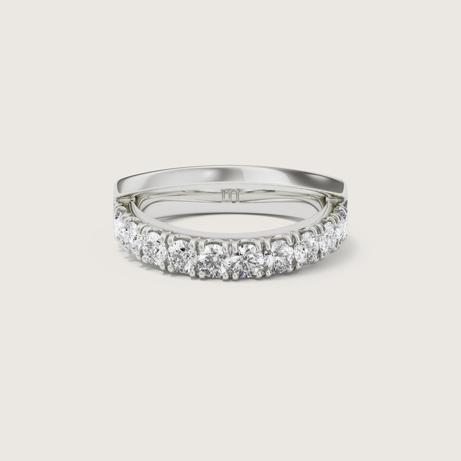 Mosel split band diamond ring