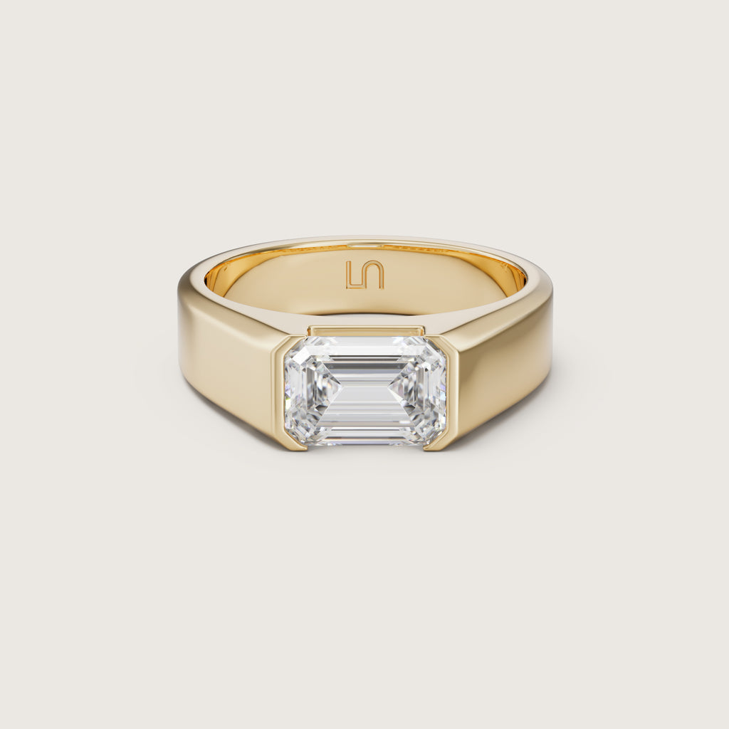 Axis Emerald Diamond Ring