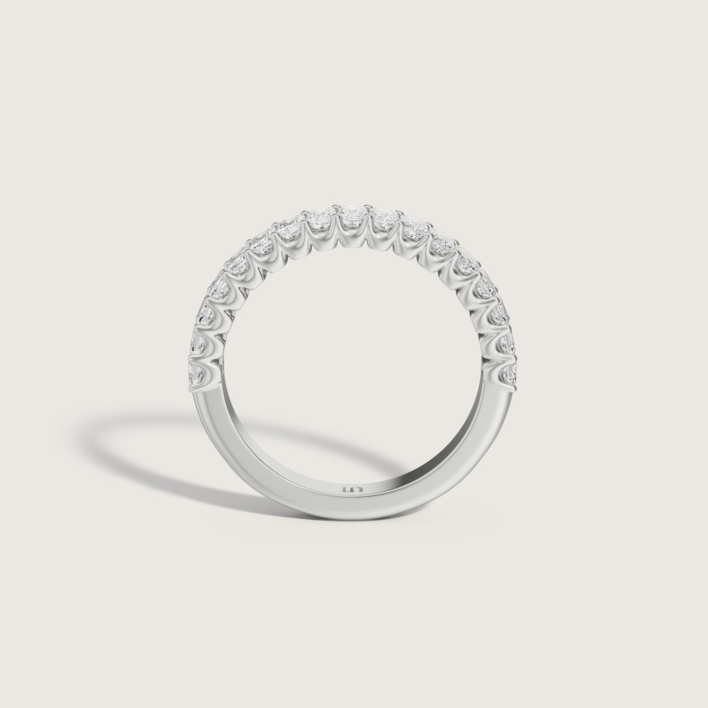 Valley Emerald Diamond Band Small | Halfway Diamonds