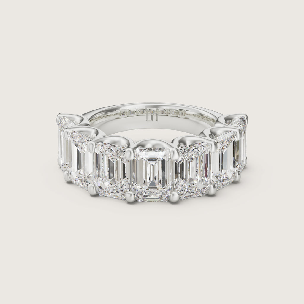 Valley Emerald Diamond Band Large | Halfway Diamonds