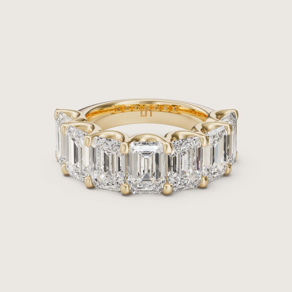 Valley Emerald Diamond Band Large | Halfway Diamonds