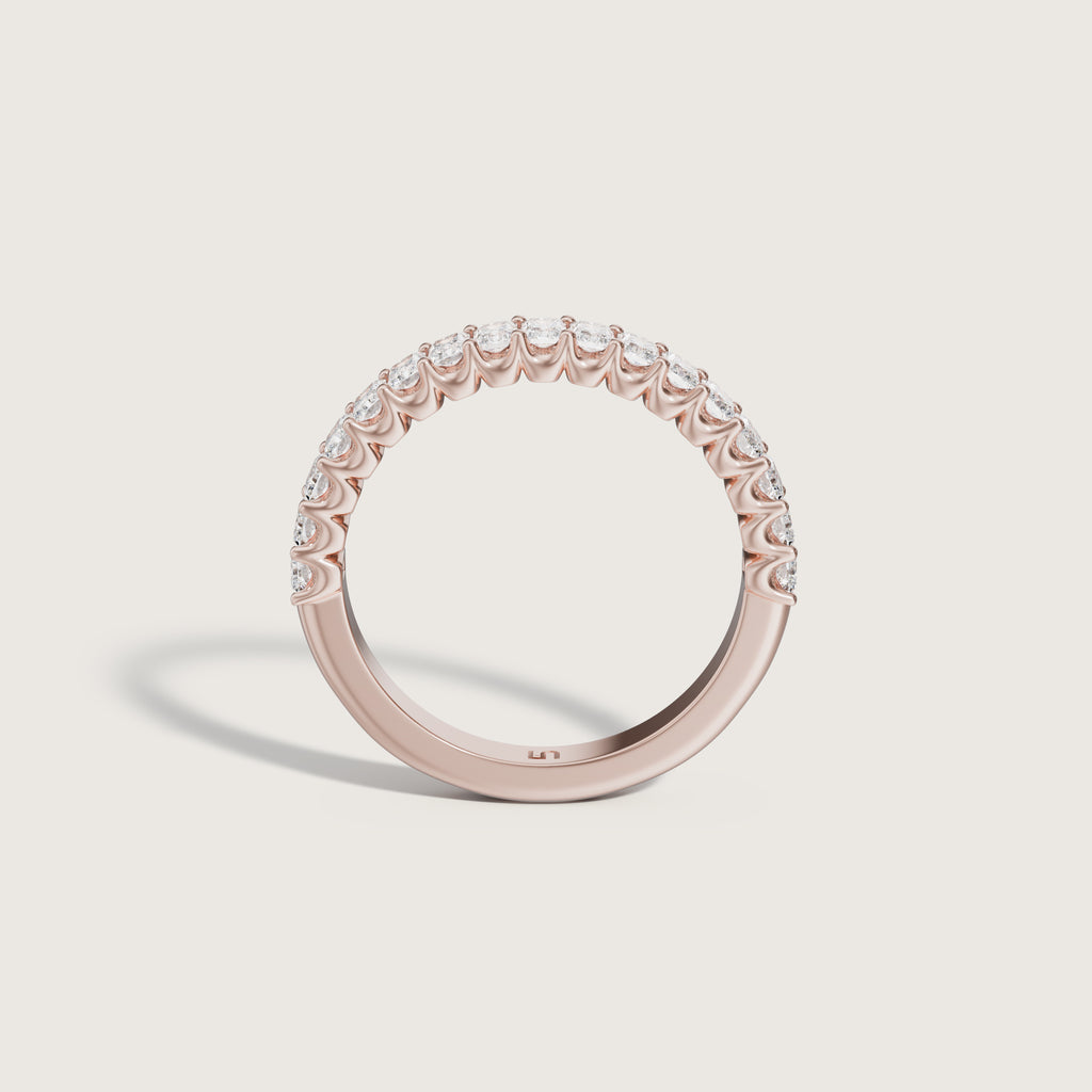 Valley Radiant Diamond Band  | Halfway Diamonds
