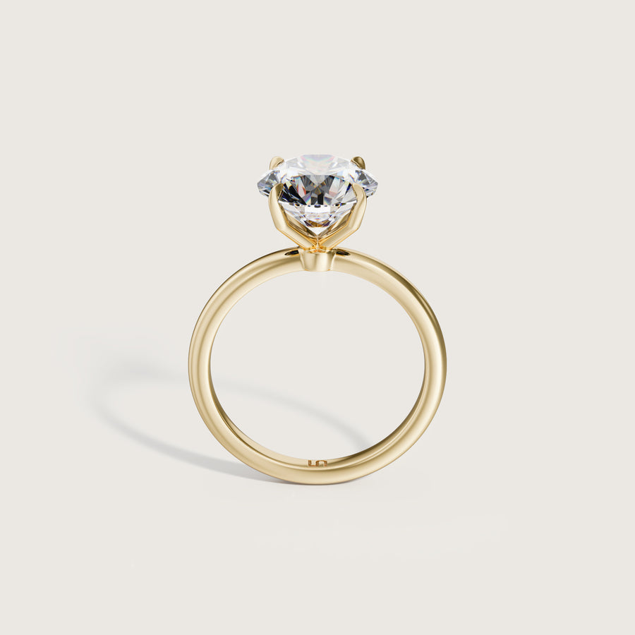 Icon Round 4 Claw Diamond Solitaire Ring