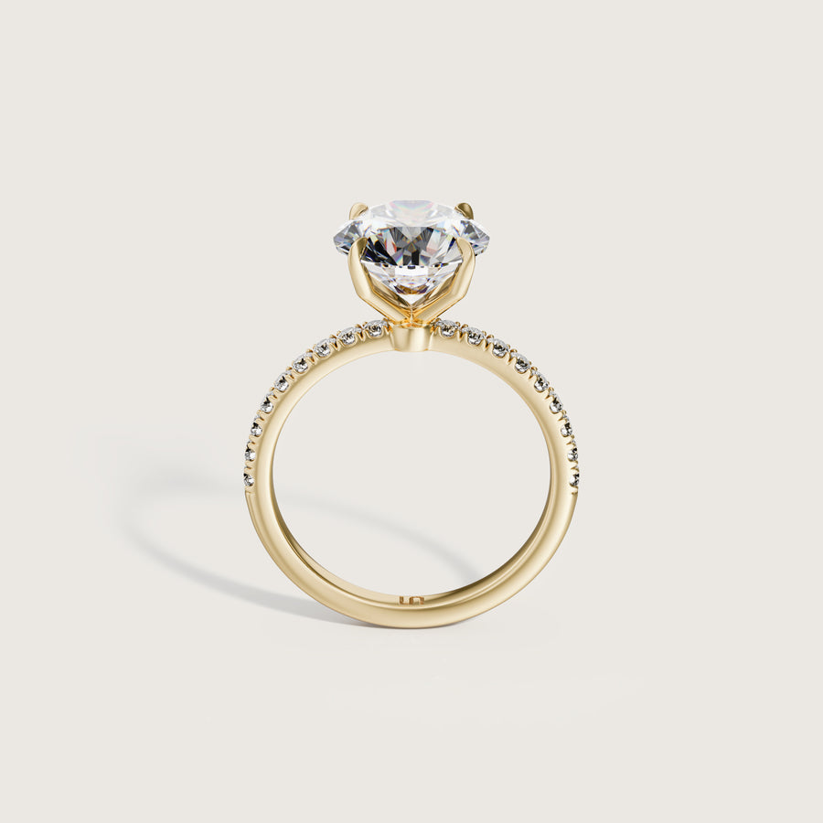 Icon Round 4 Claw Diamond Solitaire Ring