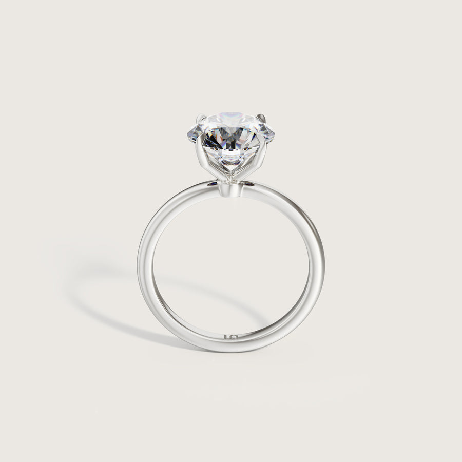 Icon Round 4 Claw Diamond Solitaire Ring