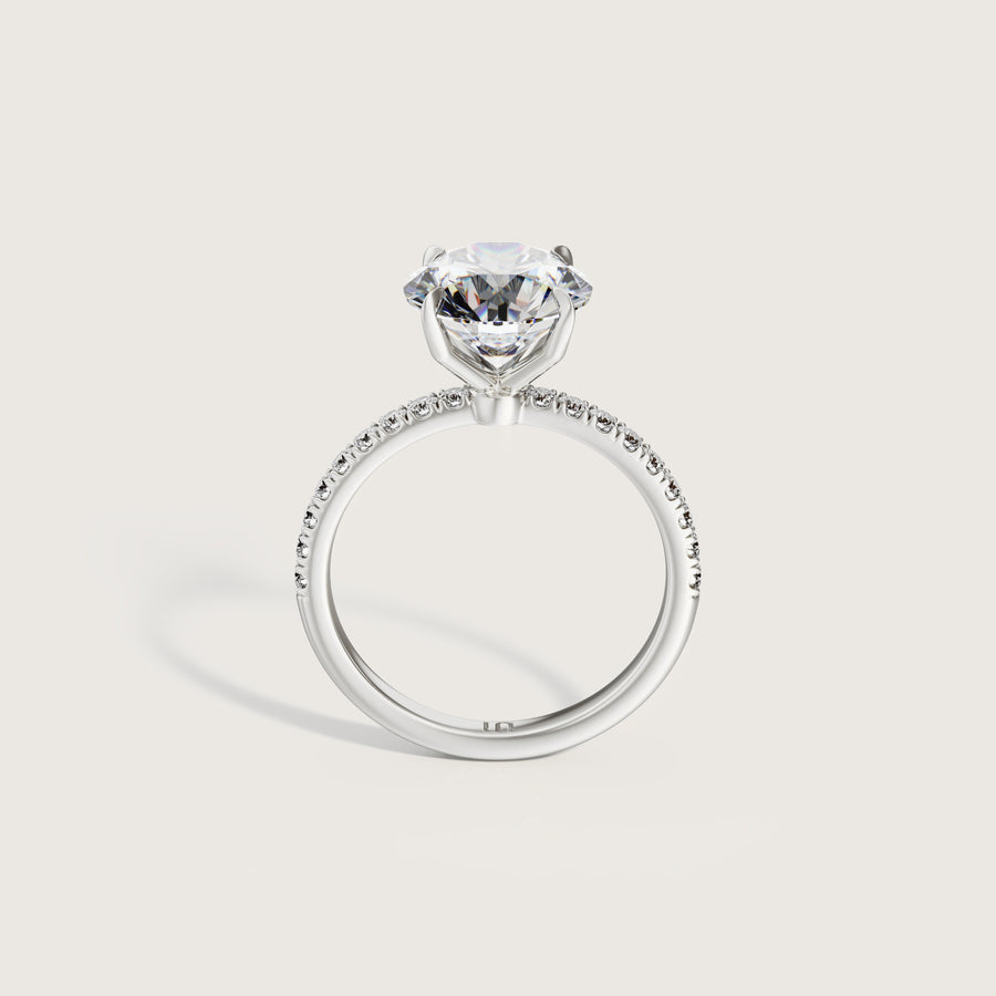 Icon Round 4 Claw Diamond Solitaire Ring